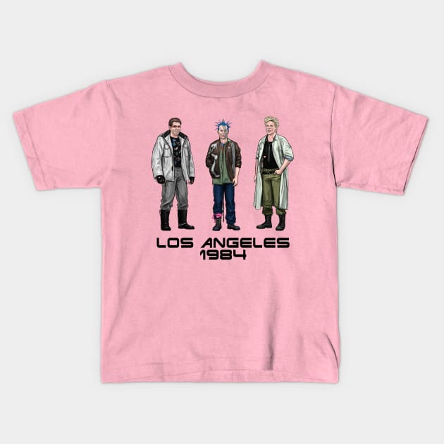 Los Angeles 1984 Kids T-Shirt by PreservedDragons